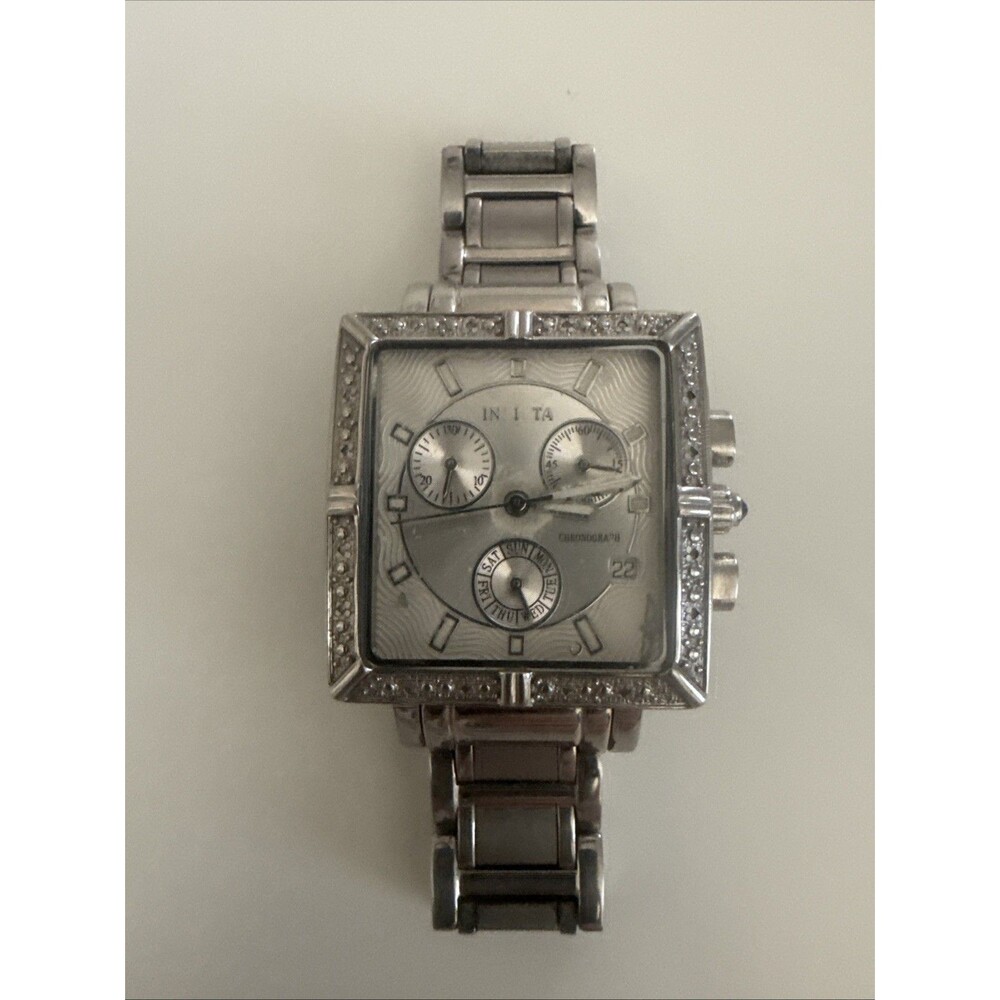 Invicta Treinte Women's Quartz Chronograph Silver Stainless Steel Watch Read!